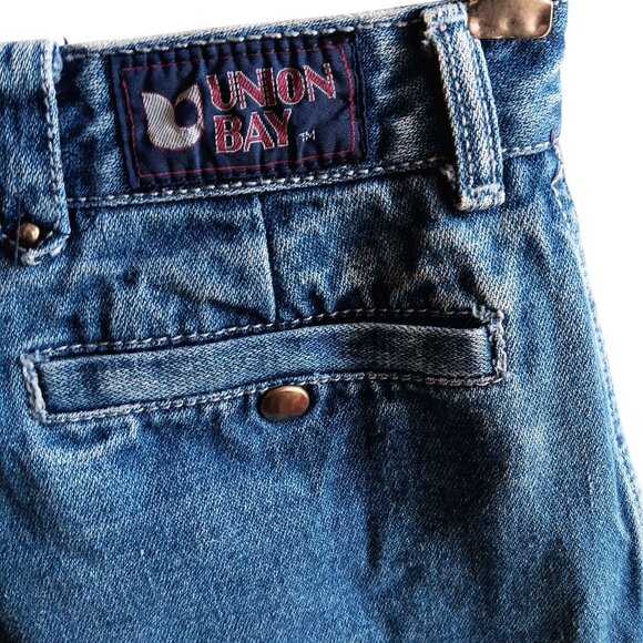 Vintage Women's Jeans Unionbay High Waist Pleated Denim sz 7 25x33 1980's Preppy - Picture 5 of 7